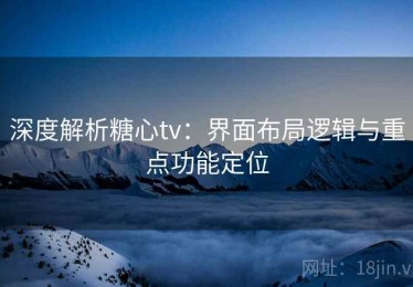 深度解析糖心tv：界面布局逻辑与重点功能定位