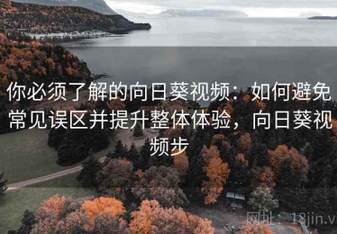 你必须了解的向日葵视频：如何避免常见误区并提升整体体验，向日葵视频步
