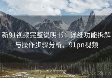 新91视频完整说明书：详细功能拆解与操作步骤分析，91pn视频