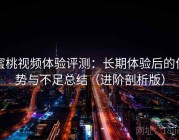 蜜桃视频体验评测：长期体验后的优势与不足总结（进阶剖析版）
