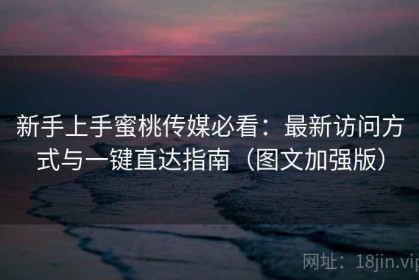 新手上手蜜桃传媒必看：最新访问方式与一键直达指南（图文加强版）