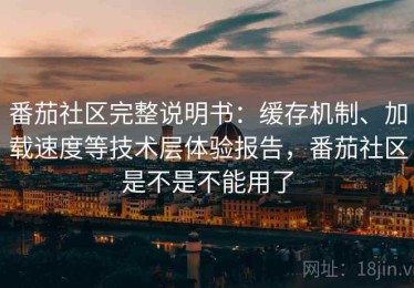 番茄社区完整说明书：缓存机制、加载速度等技术层体验报告，番茄社区是不是不能用了