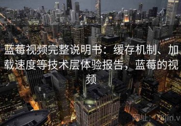 蓝莓视频完整说明书：缓存机制、加载速度等技术层体验报告，蓝莓的视频