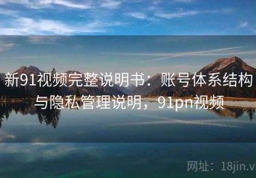 新91视频完整说明书：账号体系结构与隐私管理说明，91pn视频