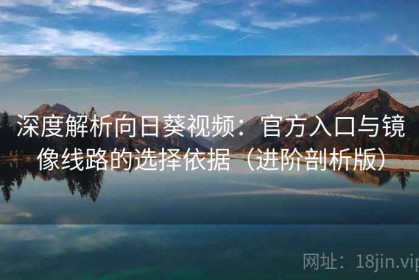 深度解析向日葵视频：官方入口与镜像线路的选择依据（进阶剖析版）