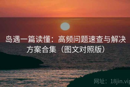岛遇一篇读懂：高频问题速查与解决方案合集（图文对照版）