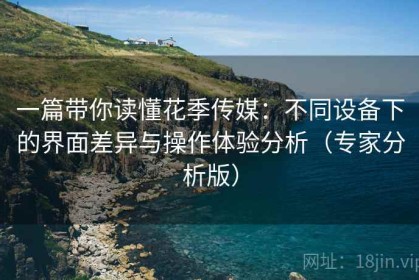 一篇带你读懂花季传媒：不同设备下的界面差异与操作体验分析（专家分析版）