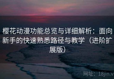 樱花动漫功能总览与详细解析：面向新手的快速熟悉路径与教学（进阶扩展版）