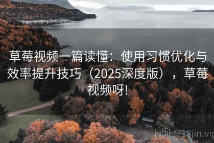 草莓视频一篇读懂：使用习惯优化与效率提升技巧（2025深度版），草莓视频呀!