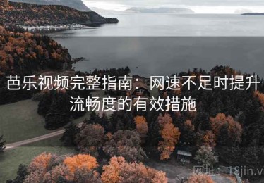 芭乐视频完整指南：网速不足时提升流畅度的有效措施