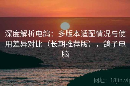 深度解析电鸽：多版本适配情况与使用差异对比（长期推荐版），鸽子电脑