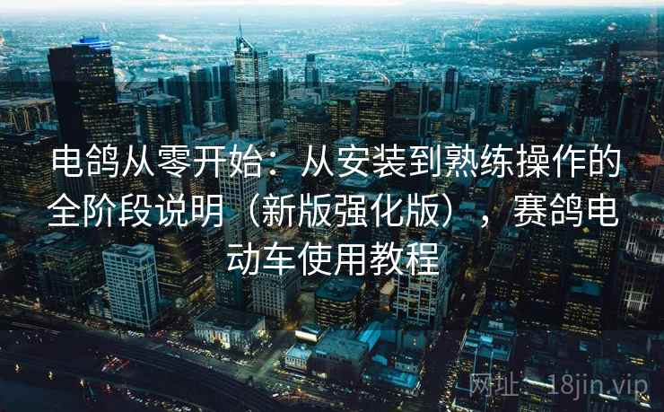 电鸽从零开始:从安装到熟练操作的全阶段说明(新版强化版),赛鸽电动车使用教程 电鸽从零开始:从安装到熟练操作的全阶段说明(新版强化版),赛鸽电动车使用教程
