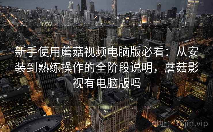 新手使用蘑菇视频电脑版必看：从安装到熟练操作的全阶段说明，蘑菇影视有电脑版吗