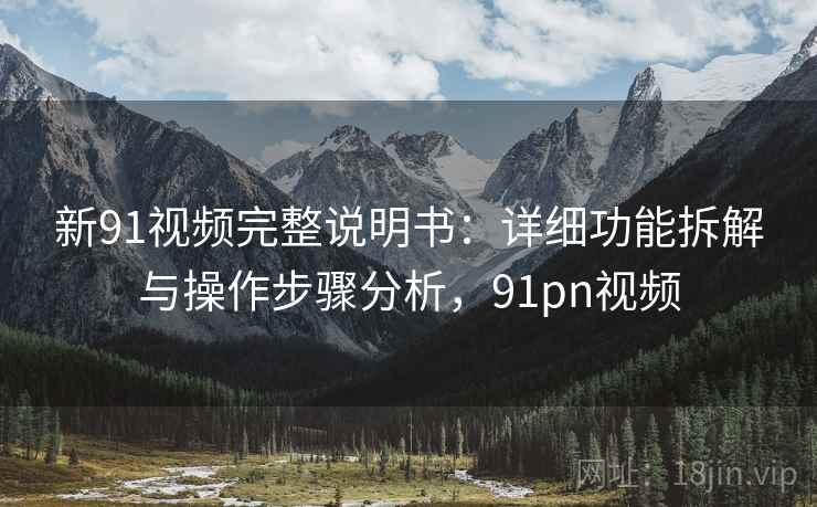 新91视频完整说明书:详细功能拆解与操作步骤分析,91pn视频 新91视频完整说明书:详细功能拆解与操作步骤分析,91pn视频