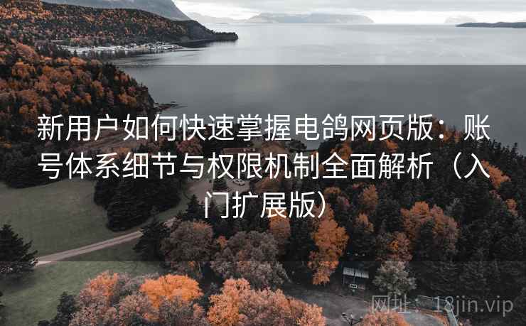 新用户如何快速掌握电鸽网页版：账号体系细节与权限机制全面解析（入门扩展版）