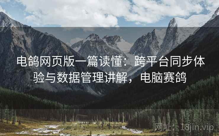 电鸽网页版一篇读懂：跨平台同步体验与数据管理讲解，电脑赛鸽