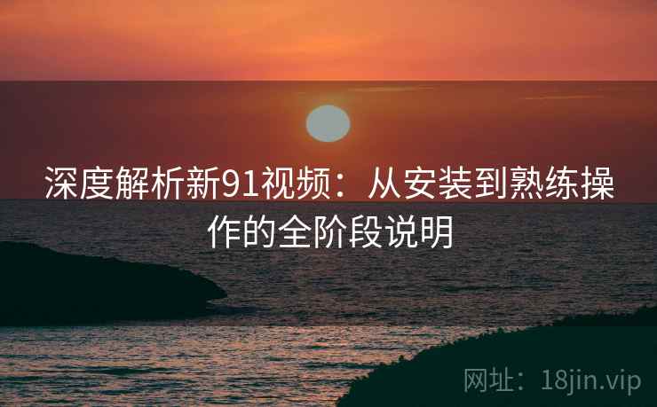深度解析新91视频:从安装到熟练操作的全阶段说明 深度解析新91视频:从安装到熟练操作的全阶段说明